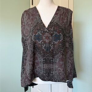 Free People Bohemian V-Neck Blouse